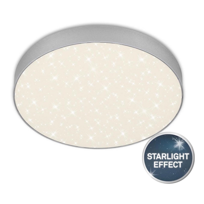 Briloner 7074-414 - LED Stropné svietidlo STAR SKY LED/21W/230V 4000K pr. 28 cm strieborná