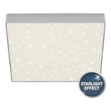 Briloner 7078-414 - LED Stropné svietidlo STAR SKY LED/21W/230V 4000K 28x28 cm strieborná