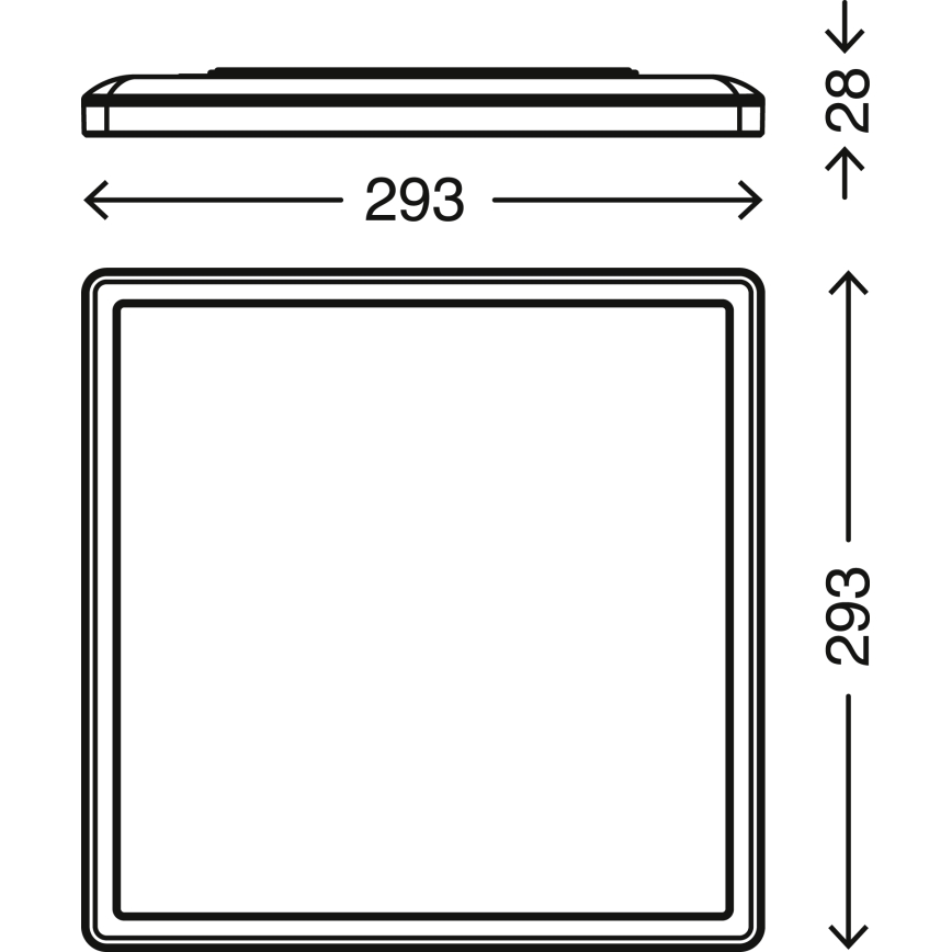 Briloner 7081-016 - LED Stmievateľné stropné svietidlo SLIM LED/18W/230V 2700-6500K + diaľkové ovládanie