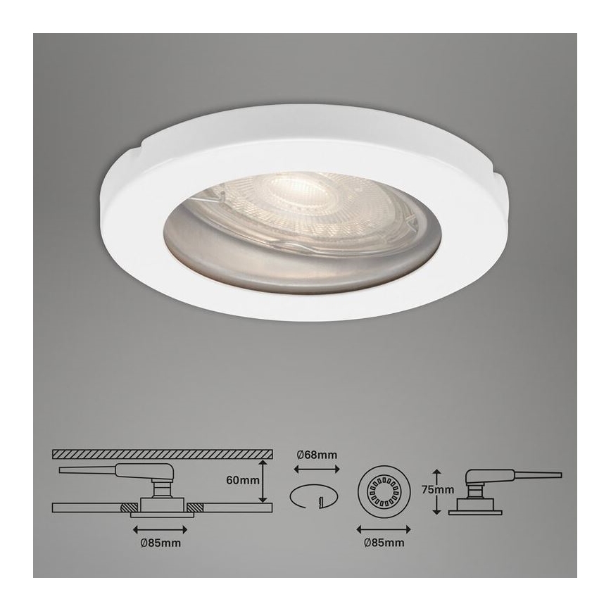 Briloner 7180-036 - SADA 3x LED Stmievateľné kúpeľňové podhľadové svietidlo COOL&COSY 1xGU10/5W/230V 2700/4000K IP44