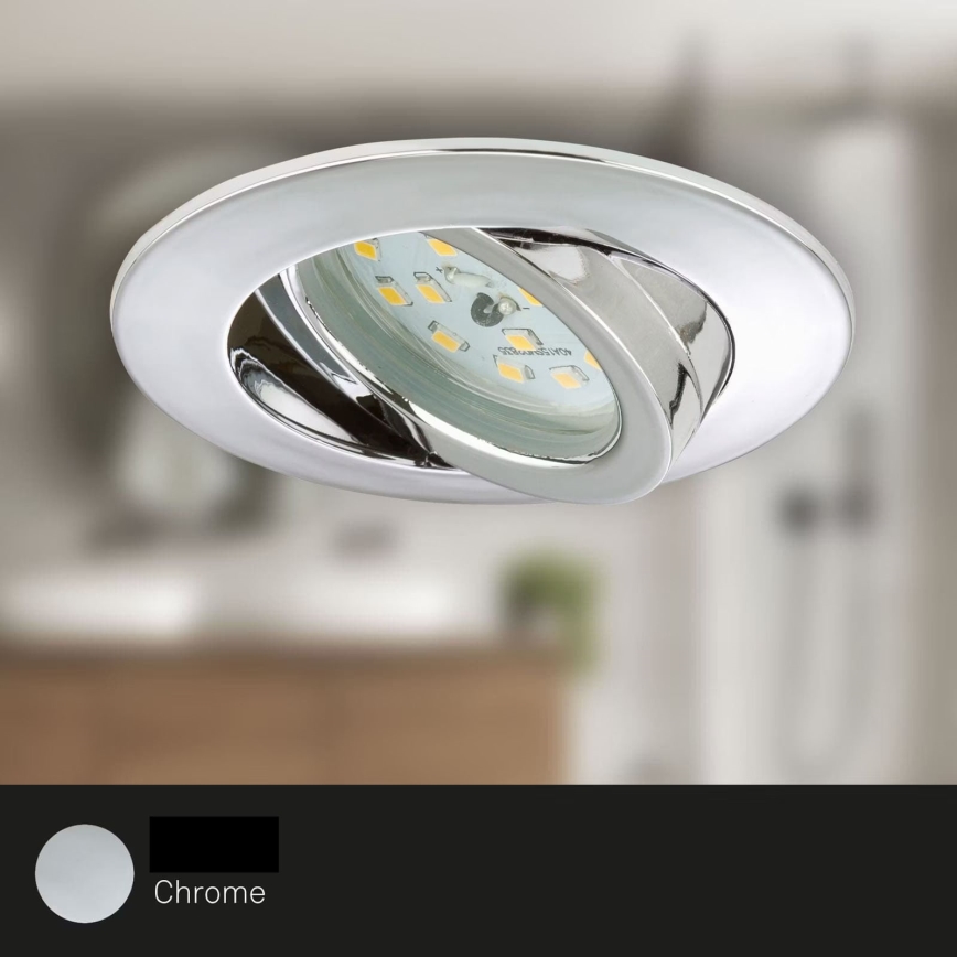 Briloner 7209-038 - SADA 3x LED Kúpeľňové podhľadové svietidlo LED/5W/230V IP23