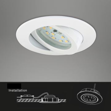 Briloner 7296-016 - LED Stmievateľné kúpeľňové podhľadové svietidlo LED/6,5W/230V IP23