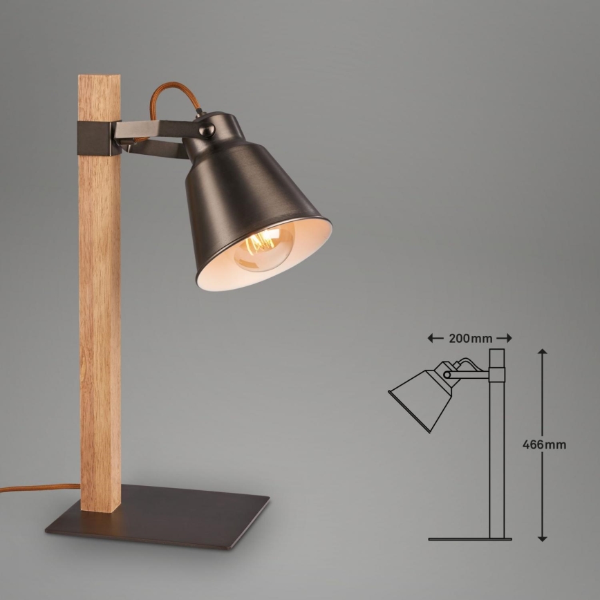 Briloner 7406-014 - Stolná lampa TALE 1xE27/25W/230V hnedá