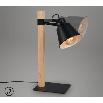 Briloner 7406-015 - Stolná lampa TALE 1xE27/25W/230V čierna