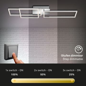 Briloner - LED Stmievateľný prisadený luster FRAME LED/44W/230V