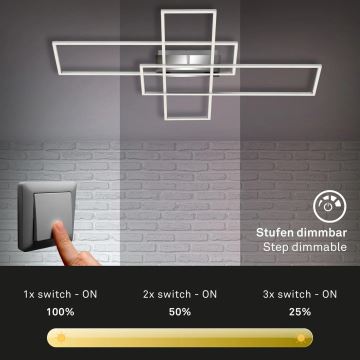 Briloner - LED Stmievateľný prisadený luster FRAME LED/50W/230V