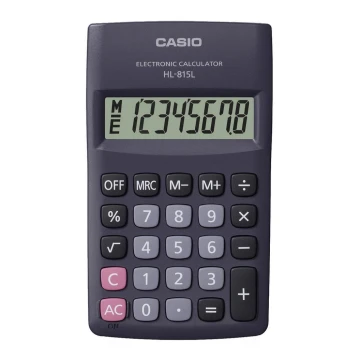 Casio - Vrecková kalkulačka 1xLR6 šedá