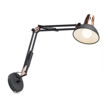 ČERENÁ - Design Rendl - R12651 - Nástenná lampa ANTE 1xE27/28W/230V čierna