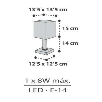 Dalber 63371 - Detská lampička LITTLE PIXEL 1xE14/8W/230V