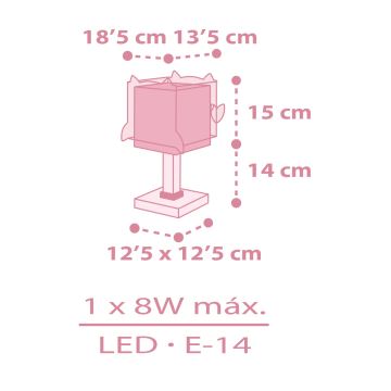 Dalber 64481 -  Detská lampička LITTLE FRIENDS 1xE14/8W/230V