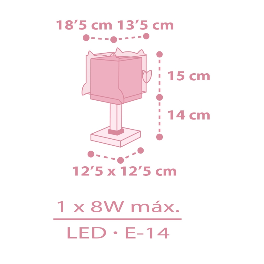 Dalber 64481 -  Detská lampička LITTLE FRIENDS 1xE14/8W/230V