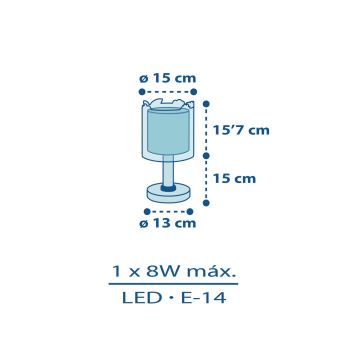 Dalber D-76111 - Detská lampička JUNGLE 1xE14/8W/230V