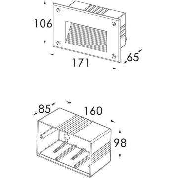 Deko-Light 100028 - Vstavané svietidlo SIDE 1xG9/40W/230V IP65