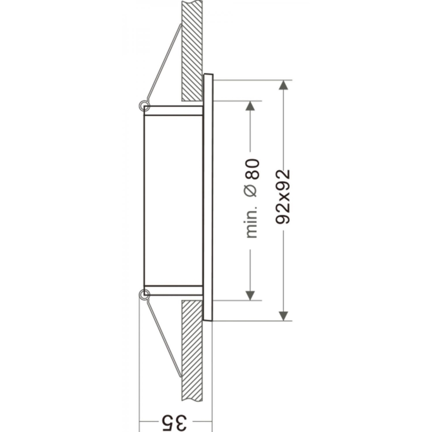 Deko-Light 110022 - Podhľadové svietidlo SIRRAH 1xGU5,3-MR16/35W/12V