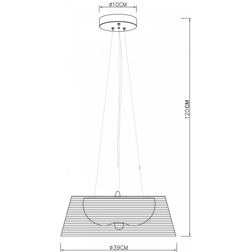 Deko-Light 342032 - Luster na lanku FILO 3xE27/60W/230V pr. 39 cm čierna