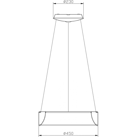 Deko-Light 342122 - LED Stmievateľný luster na lanku SCULPTORIS LED/27W/230V 3000K pr. 45 cm