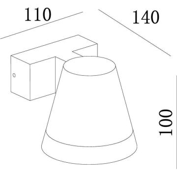 Deko-Light 731076 - LED Vonkajšie nástenné svietidlo SERPENTIS LED/6,2W/230V IP54 čierna