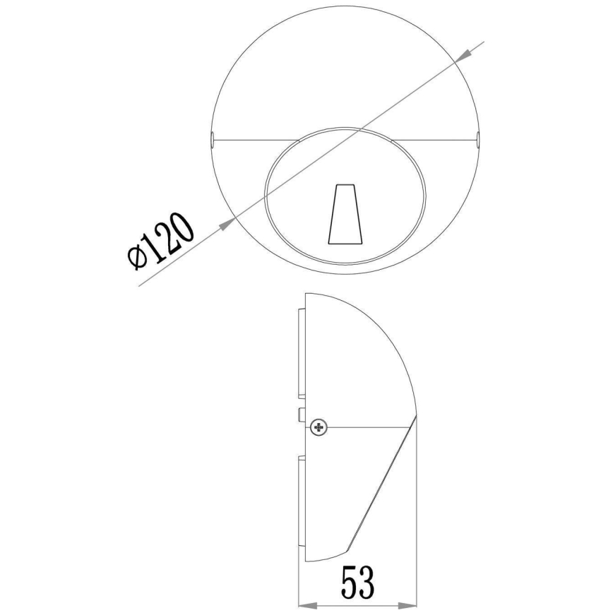 Deko-Light 731111 - LED Vonkajšie nástenné svietidlo AQUILAE LED/3,5W/230V IP65 antracit