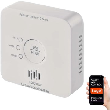 Detektor oxidu uhoľnatého GoSmart 2xAA Wi-Fi Tuya