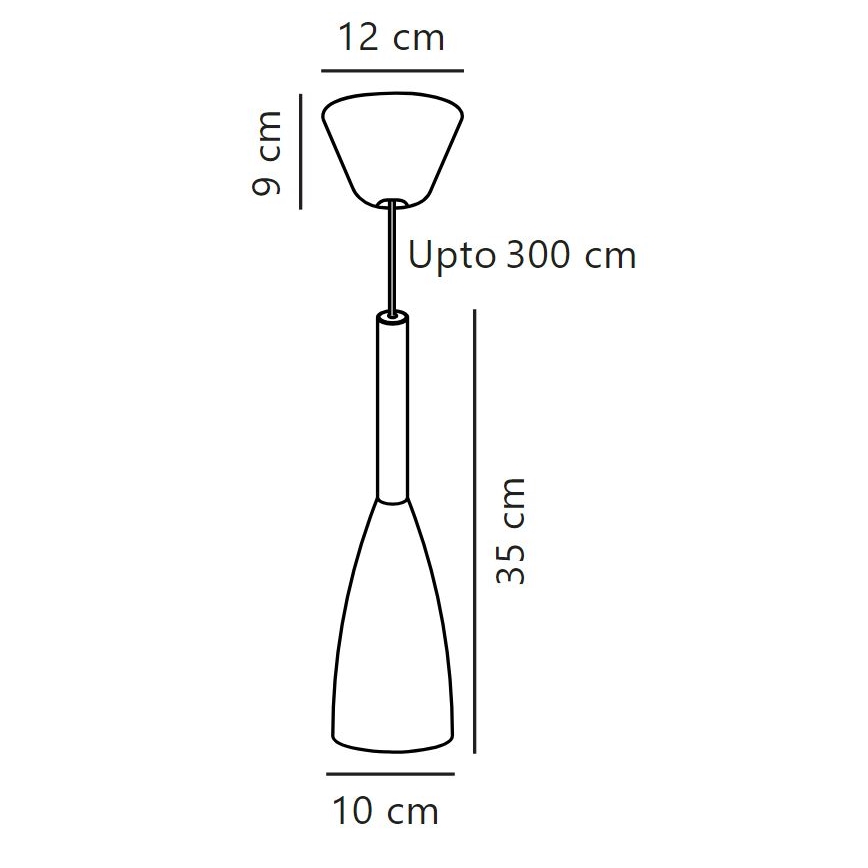 DFTP by Nordlux - Luster na lanku PURE 1xE27/40W/230V pr. 10 cm biela/orech