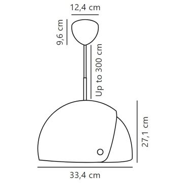 DFTP by Nordlux - Luster na lanku s nastaviteľným tienidlom ALIGN 1xE27/15W/230V biela