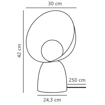 DFTP by Nordlux - Stolná lampa HELLO 1xE14/25W/230V hnedá