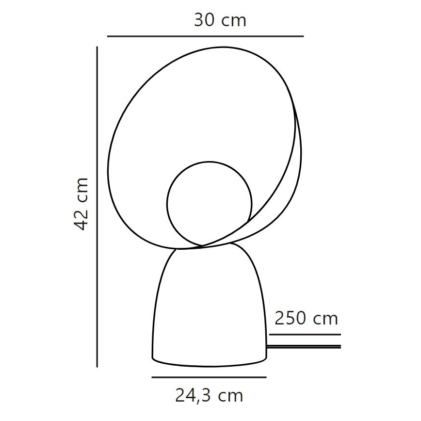 DFTP by Nordlux - Stolná lampa HELLO 1xE14/25W/230V hnedá