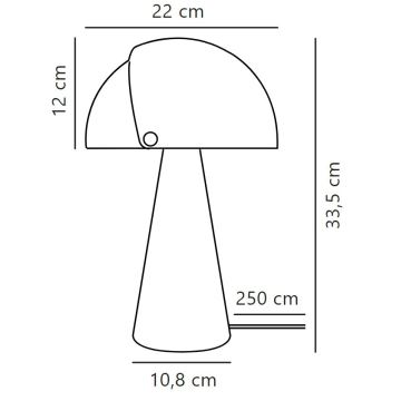 DFTP by Nordlux - Stolná lampa s nastaviteľným tienidlom ALIGN 1xE27/25W/230V béžová