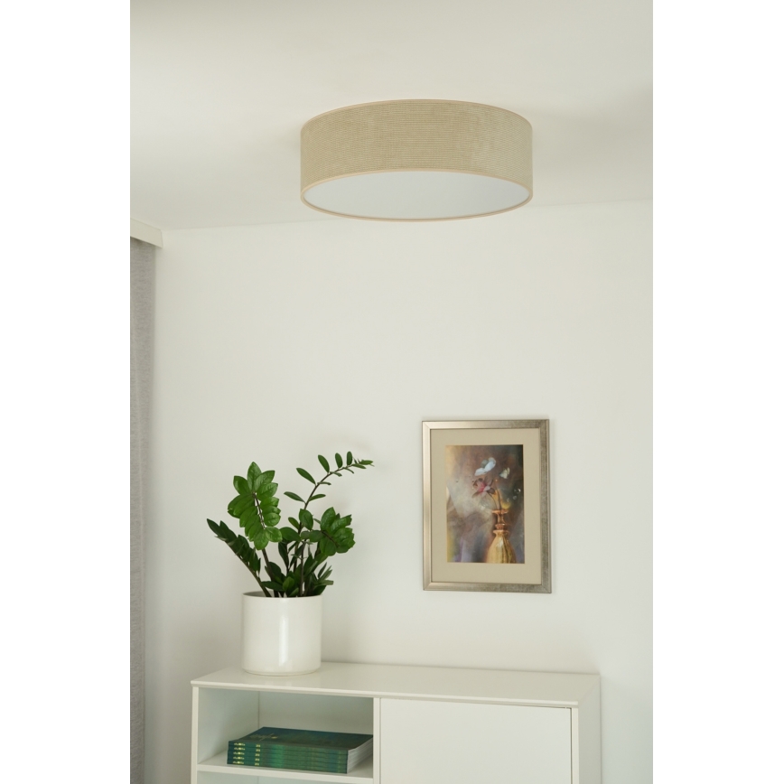 Duolla - LED Stropné svietidlo CORTINA LED/26W/230V pr. 30 cm béžová