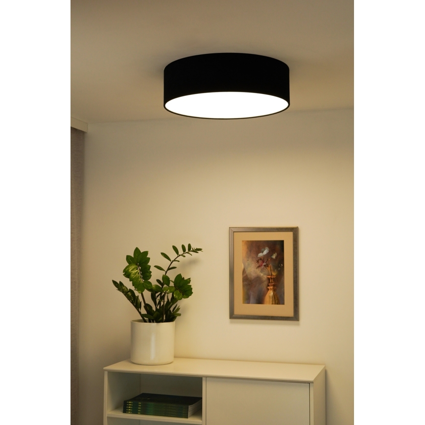 Duolla - LED Stropné svietidlo CORTINA LED/26W/230V pr. 30 cm čierna