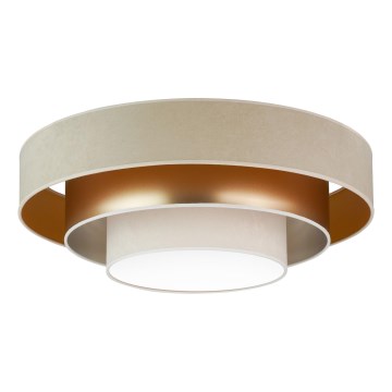 Duolla - LED Stropné svietidlo LUNETA LED/26W/230V pr. 60 cm 4000K béžová/zlatá/krémová