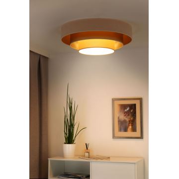 Duolla - LED Stropné svietidlo LUNETA LED/26W/230V pr. 60 cm 4000K krémová/zlatá/béžová