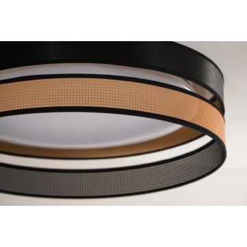 Duolla - LED Stropné svietidlo ROLLER DUO SHINY LED/24W/230V čierna/medená