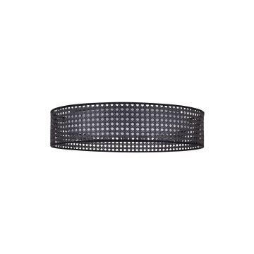 Duolla - LED Stropné svietidlo ROLLER RATTAN LED/24W/230V čierna