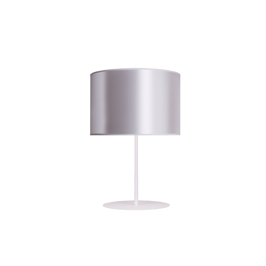 Duolla - Stolná lampa CANNES 1xE14/15W/230V 20 cm strieborná/biela