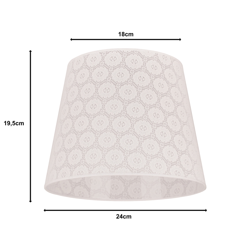 Duolla - Tienidlo CLASSIC M E27 pr. 24 cm biela