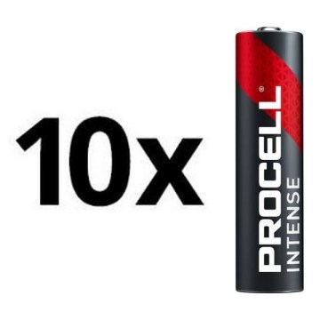 Duracell - 10 ks Alkalická batéria Procell Intense LR03/AAA 1,5V 1465 mAh