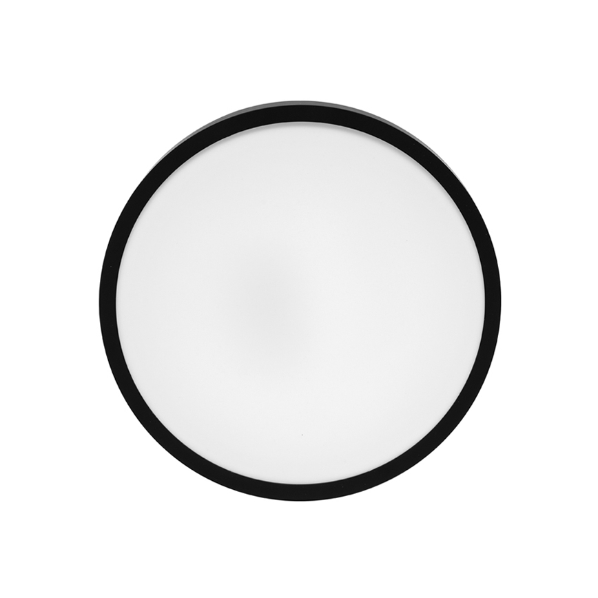 LED Kúpeľňové stropné svietidlo LIRA LED/12W/230V 4000K pr. 25 cm IP44 čierna