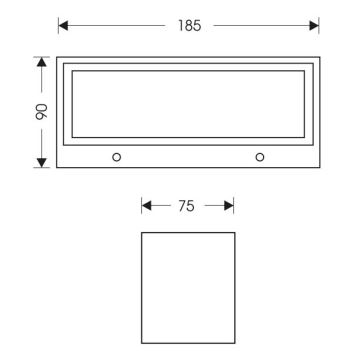 LED Vonkajšie nástenné svietidlo OSKAR LED/12W/230V 4000K IP54