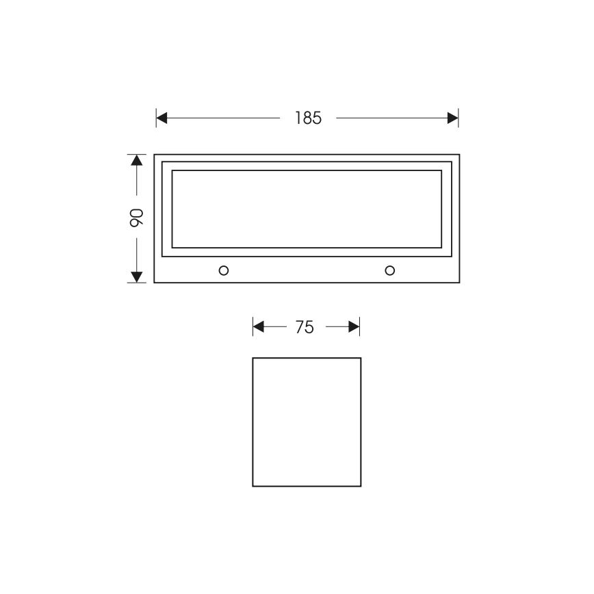 LED Vonkajšie nástenné svietidlo OSKAR LED/12W/230V 4000K IP54