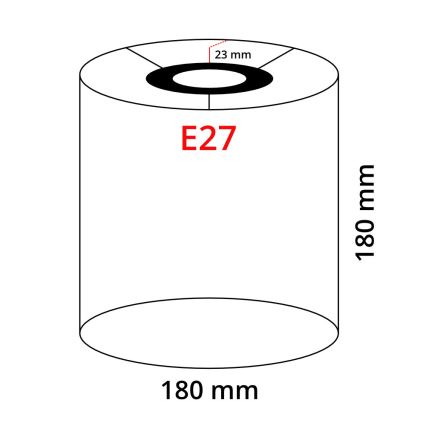 Eglo 32497 - Univerzálne tienidlo TUNJA E27 pr. 18 cm čierna/medená