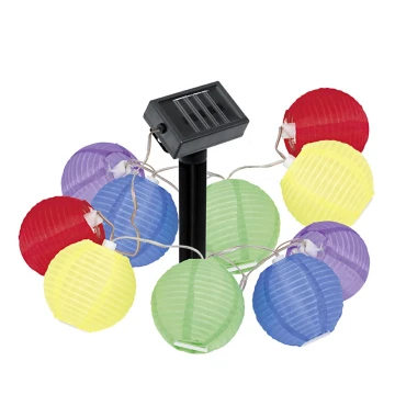 EGLO 47339 - Solárne záhradné svietidlo balónky 10xLED/0,075W