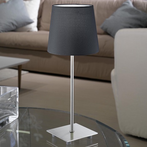 Eglo 54906 - LED Stolná lampa 1xE14/6W/230V šedá/chróm