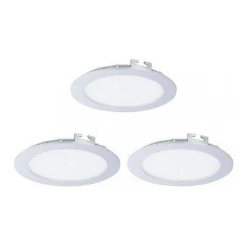 Eglo 78735 - SADA 3x LED Kúpeľňové podhľadové svietidlo FUEVA LED/10,95W/230V IP44