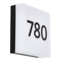 Eglo 79547 - LED Domové číslo so senzorom PAVIGLIANA LED/8,2W/230V IP44