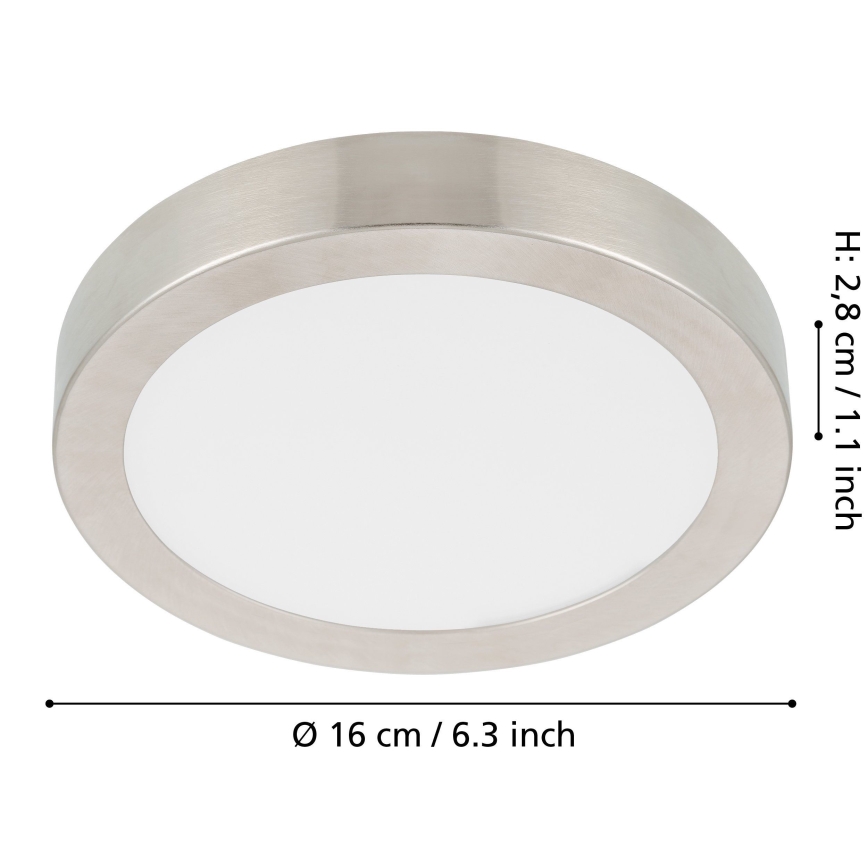 Eglo - LED Stmievateľné stropné svietidlo LED/11W/230V chróm