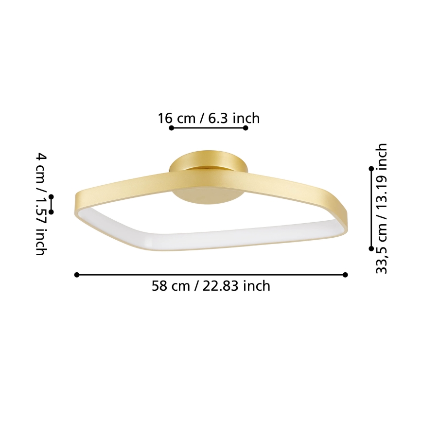 Eglo - LED Stmievateľné stropné svietidlo LED/25,2W/230V