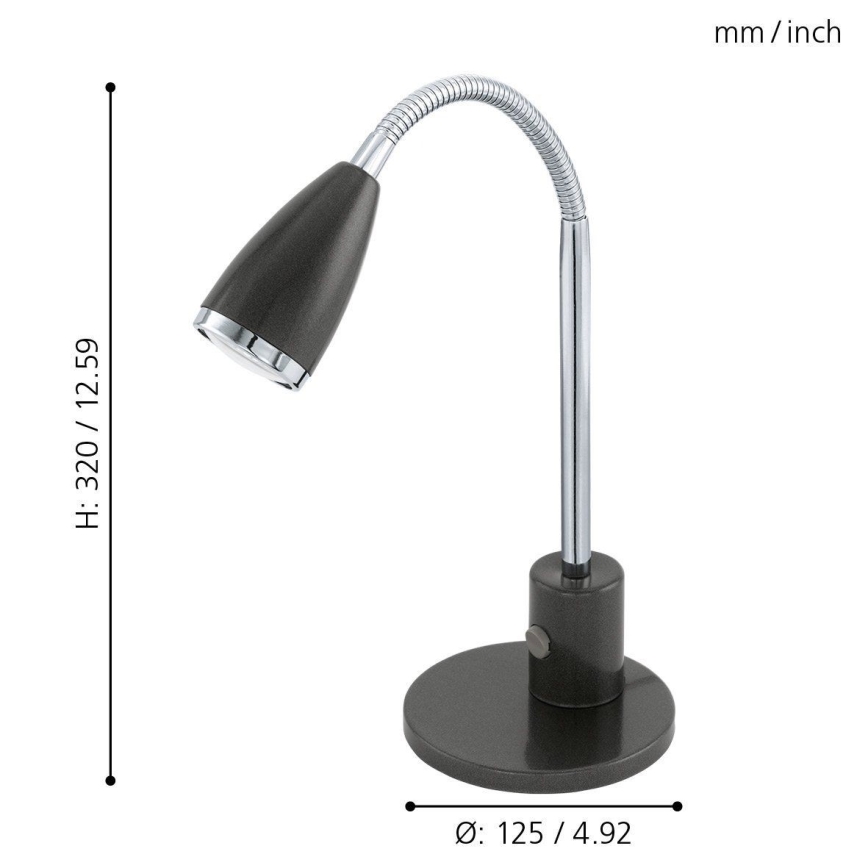 Eglo 92873 - Stolná lampa FOX 1xGU10/3W/230V