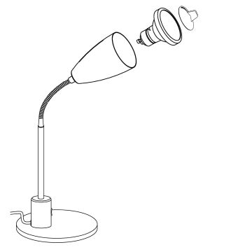 Eglo 92873 - Stolná lampa FOX 1xGU10/3W/230V