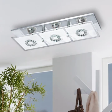 Eglo 93782 - LED stropné svietidlo RONCATO 3xGU10/3W/230V